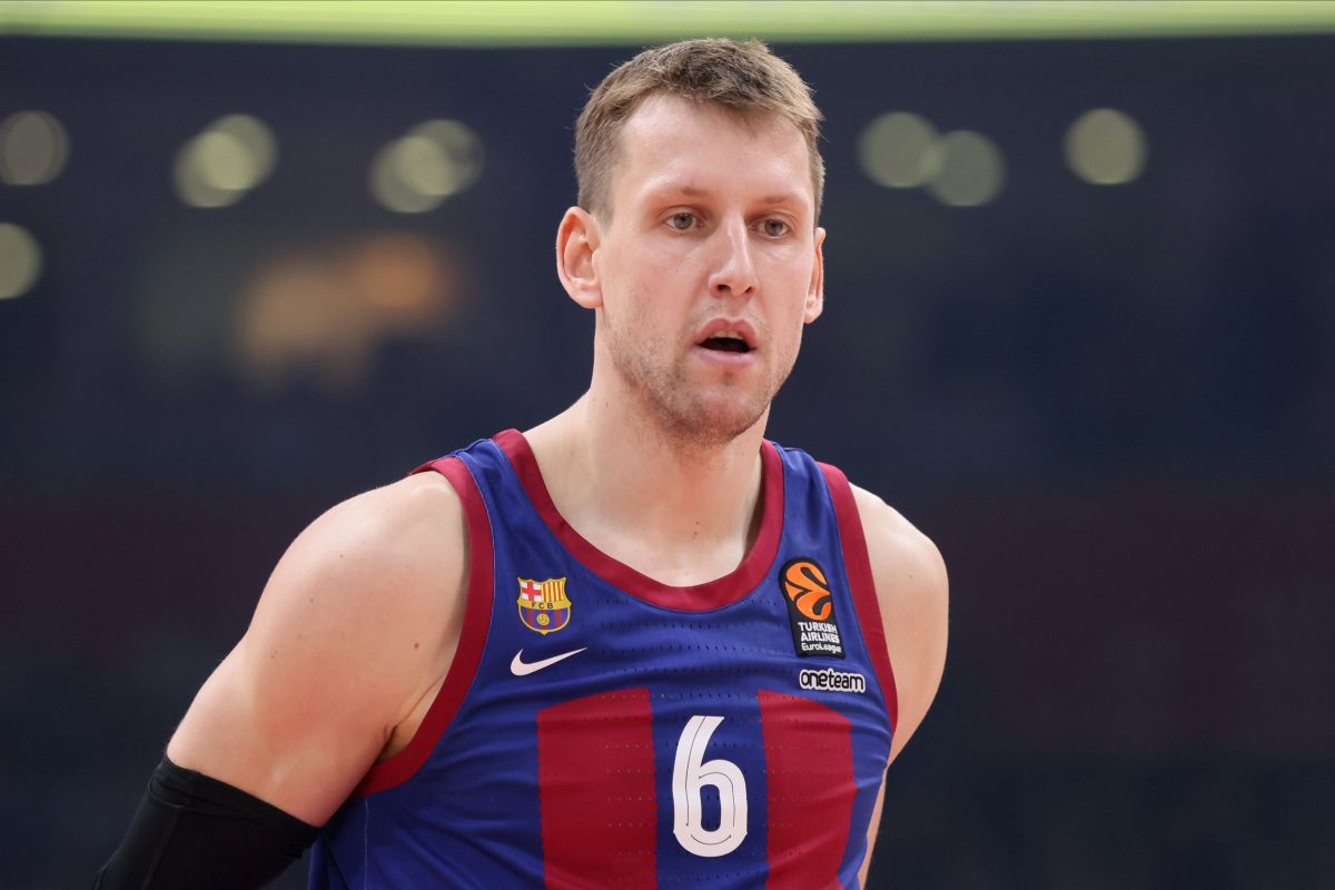 JAN VESELY Jan Veseli kosarkas Barselone na utakmici Evrolige protiv Crvene zvezde u hali Stark Beogradska arena, Beograd 02.02.2024. godine Foto: Marko Metlas Kosarka, Crvena zvezda, Evroliga, Barselona