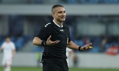 LAZAR LUKIC sudija fudbaleri Crvene zvezde na utakmici Superlige Prvenstva Srbije protiv IMT na stadionu Lagator, Loznica, 15.03.2026. godine Foto:MN PRESS Fudbal, Crvena zvezda, Superliga Prvenstvo Srbije, IMT