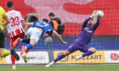 fudbaler Crvene zvezde na utakmici Superlige Prvenstva Srbije protiv Novog Pazara na stadionu Rajka Mitica, Beograd, 09.05.2026. godine Foto: Marko Metlas Fudbal, Crvena zvezda, Superliga Prvenstvo Srbije, Novi Pazar