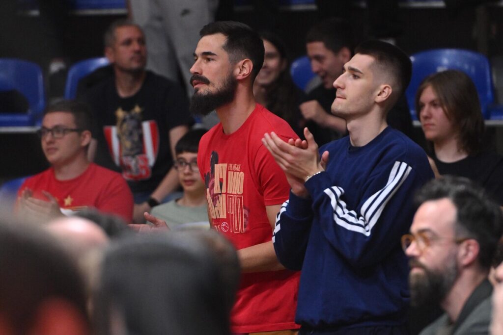 kosarkas Crvene zvezde na utakmici prvenstva Srbije KLS protiv Zlatibora u hali Aleksandar Nikolic Pionir, Beograd 03.05.2026. godine Foto: Marko Metlas Kosarka, Crvena zvezda, Prvenstvo Srbije, Zlatibor