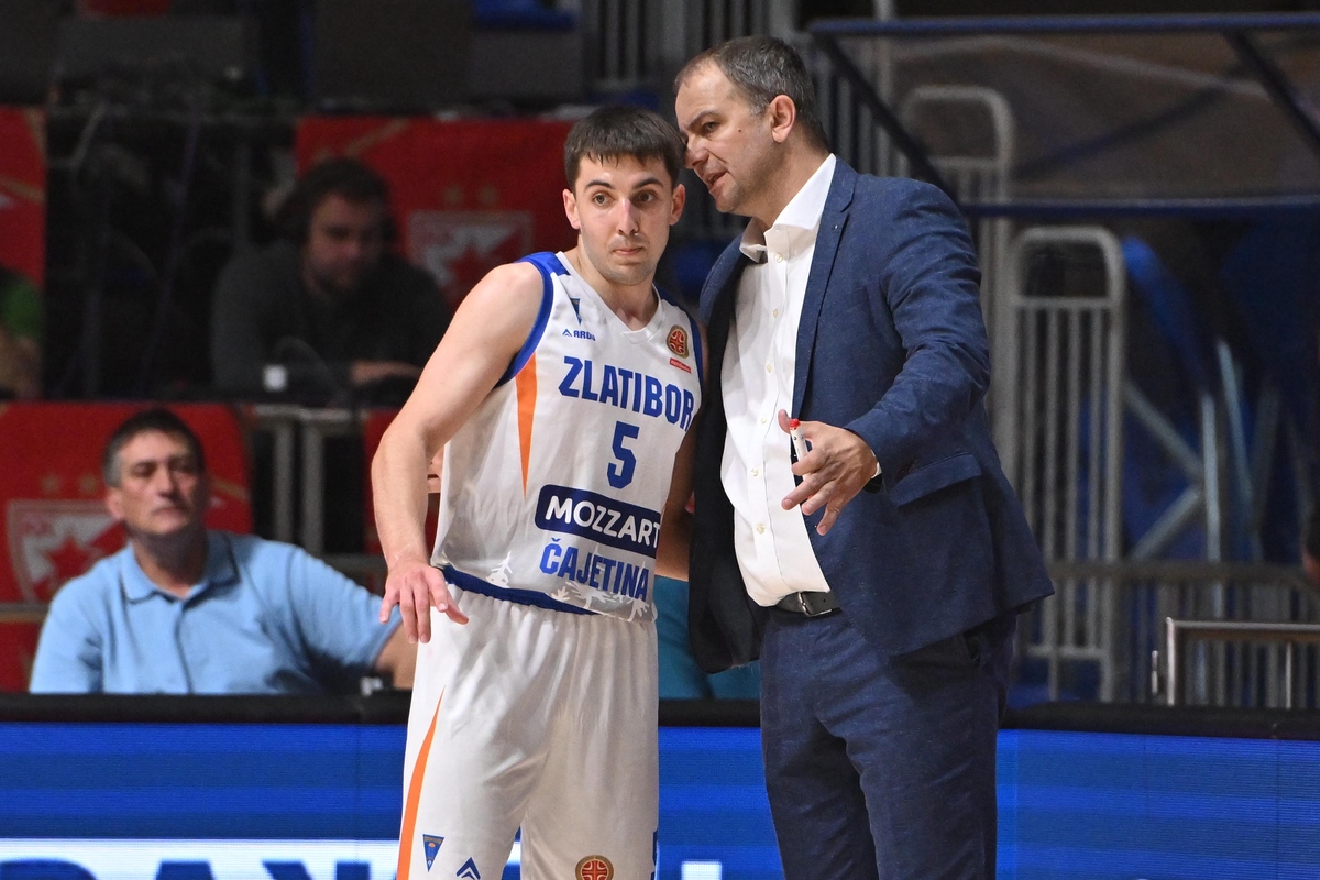 kosarkas Zlatibora na utakmici prvenstva Srbije KLS protiv Crvene zvezde u hali Aleksandar Nikolic Pionir, Beograd 03.05.2026. godine Foto: Marko Metlas Kosarka, Crvena zvezda, Prvenstvo Srbije, Zlatibor