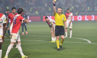 PAVLE ILIC sudija fudbaleri Crvene zvezde na utakmici finala Kupa Srbije protiv Vojvodine Novi Sad na stadionu Kraljevica, Zajecar 21.05.2025. godine Foto: Marko Metlas Fudbal, Crvena zvezda, Finale, Kup Srbije, Vojvodina Novi Sad