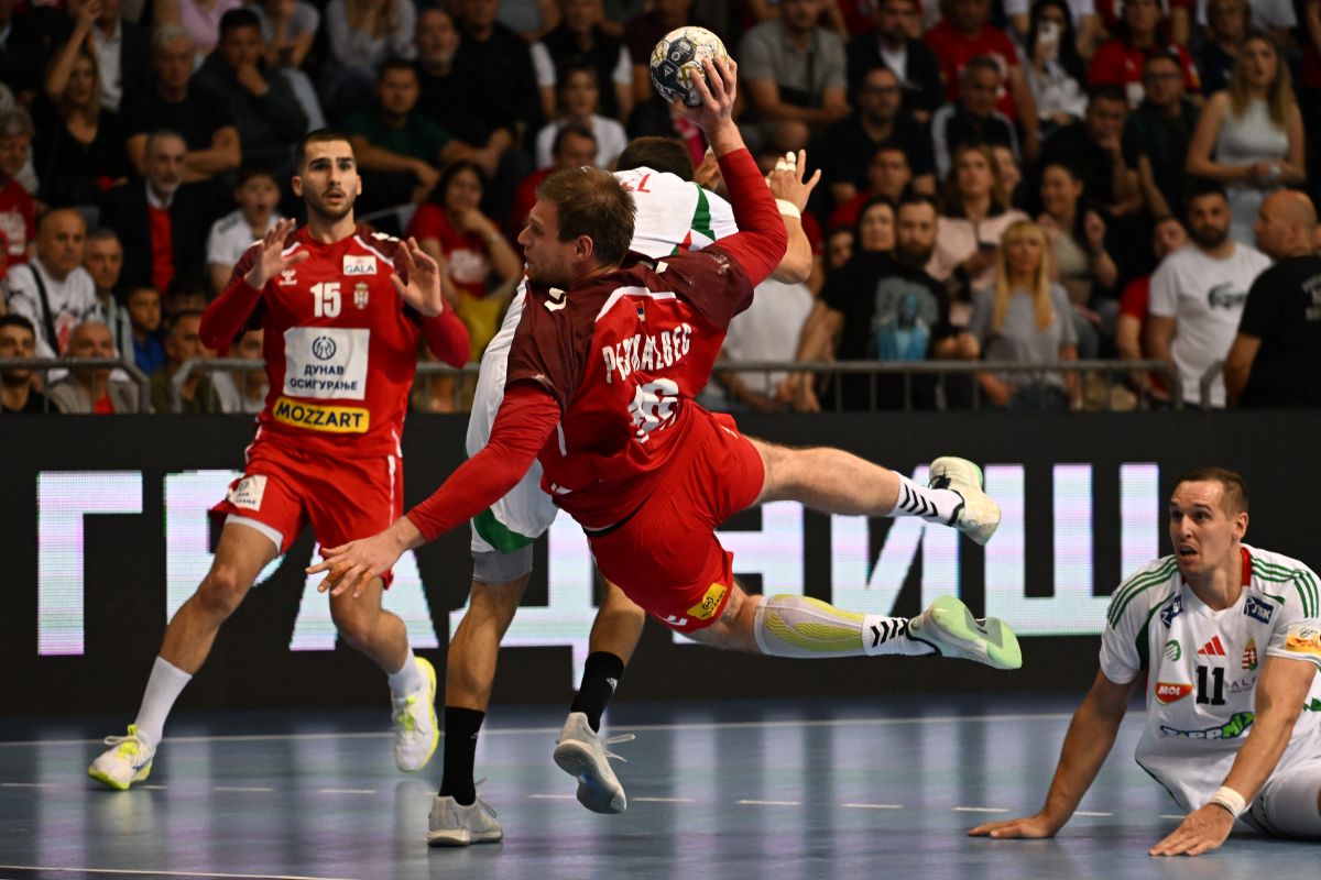 rukometas reprezentacije Srbije na utakmici kvalifkacija za IHF Svetsko prvenstvo protiv Madjarske u hali Cair, Nis 14.05.2026. godine Foto: Mladjan Ivanovic / MN PRESS Rukomet, Srbija, IHF Svestko prvenstvo, Madjarska